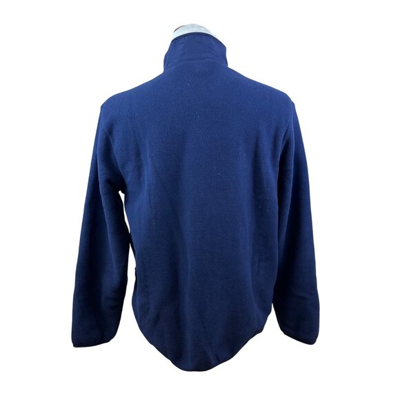 Patagonia Mens Navy Blue Fleece Full-Zip Jacket Polartec Trim-Fit Sz L - Picture 4 of 10